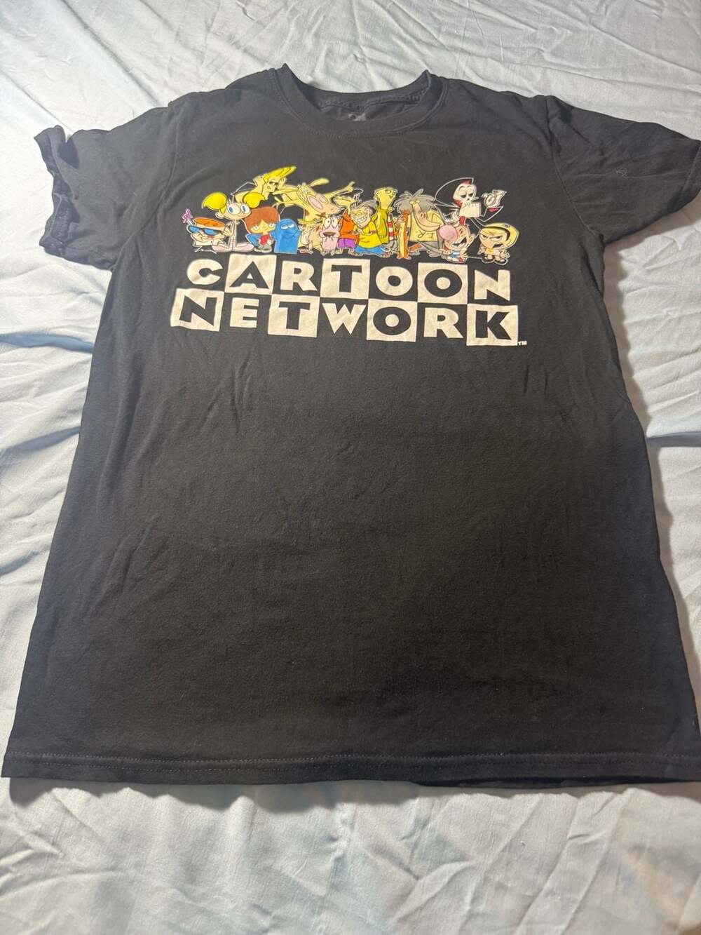 Cartoon Network Characters Short Sleeve T-Shirt - Black, Size M